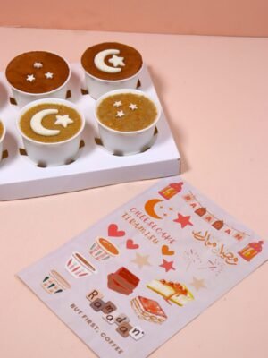 Ramadan dessert white cups ( DIY )