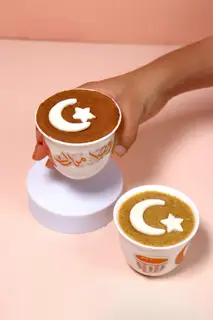 Ramadan dessert white cups ( DIY )