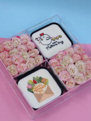 Brownie & flower acrylic box