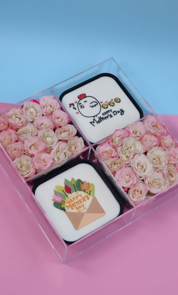 Brownie & flower acrylic box