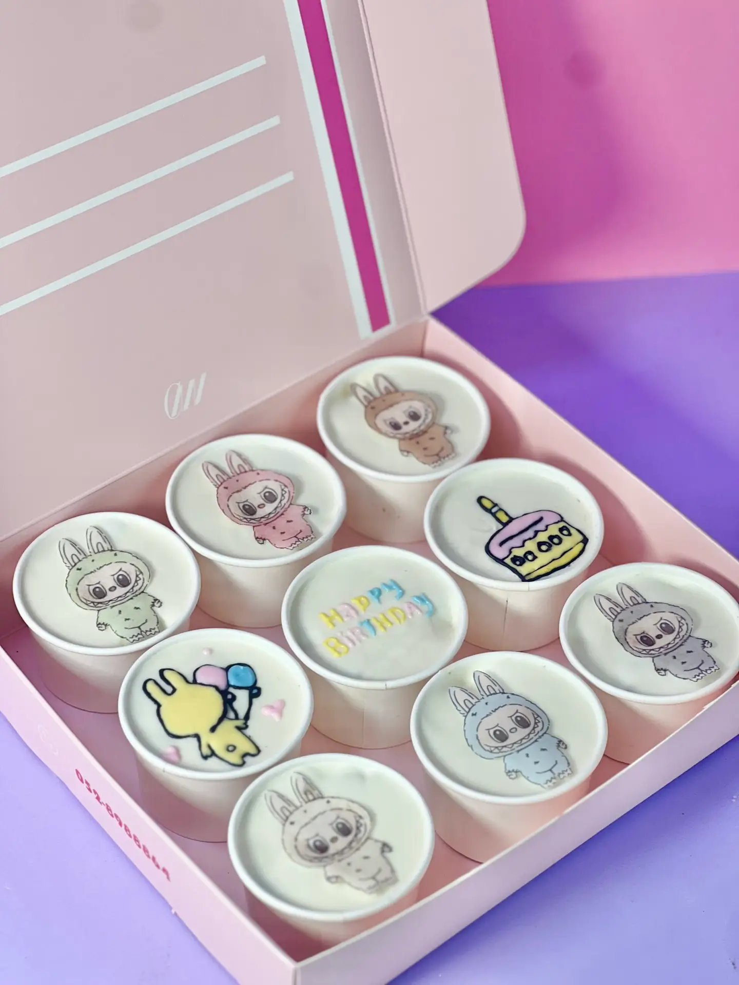 9 mini cup - labubu