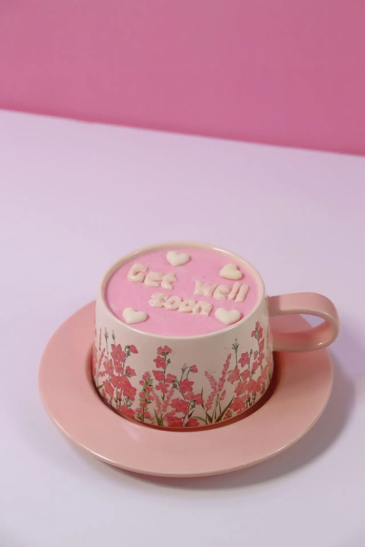 Pink Floral Brownie Mug