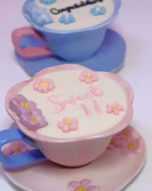 Pink floral Mug