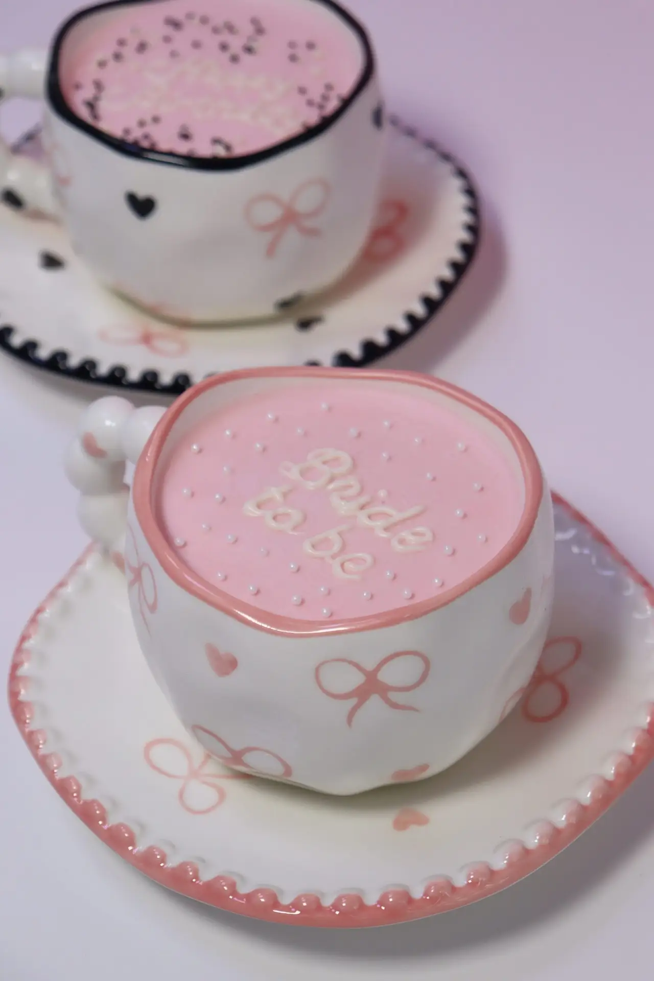 Heart and bow ( W/P ) mug
