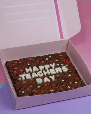 Happy Teachers Day brownie