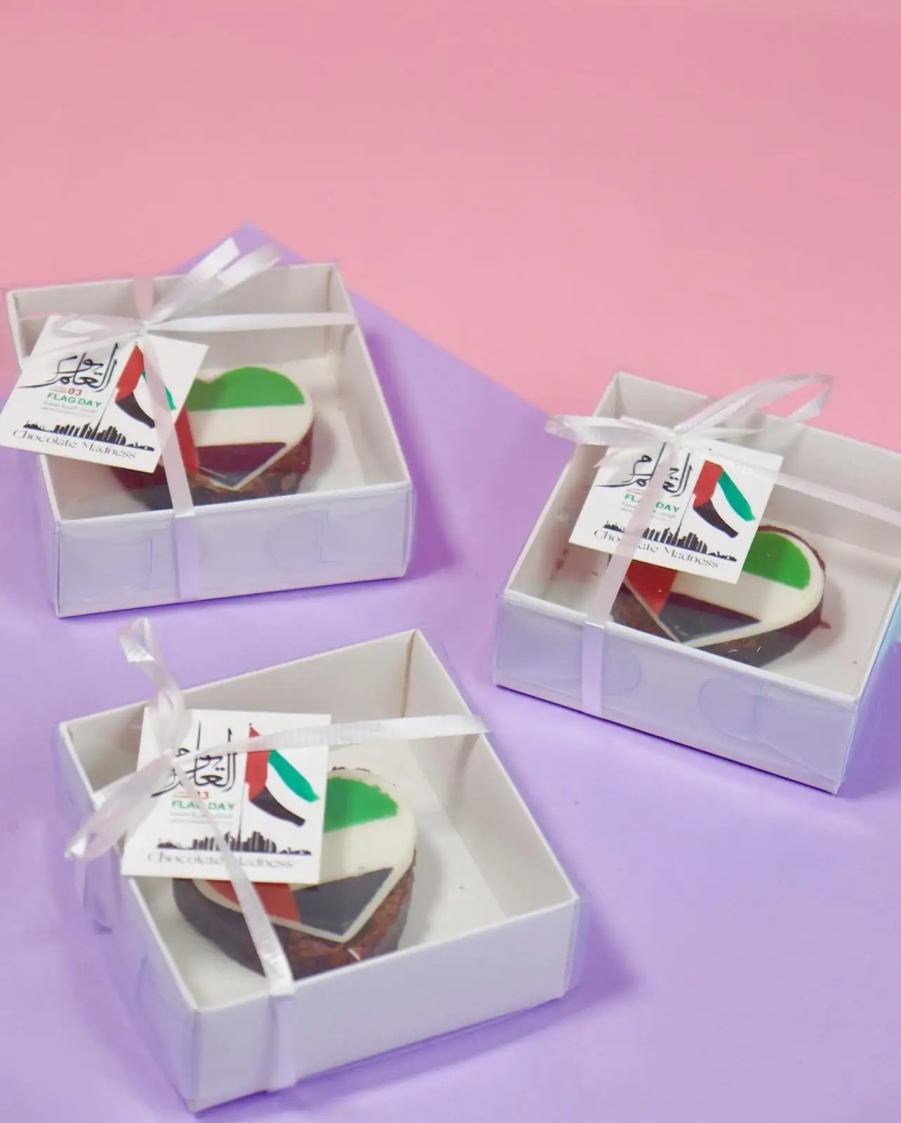 Flag Day Brownie heart ( single box )
