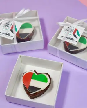 Flag Day Brownie heart ( single box )