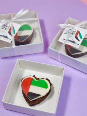 Flag Day Brownie heart ( single box )