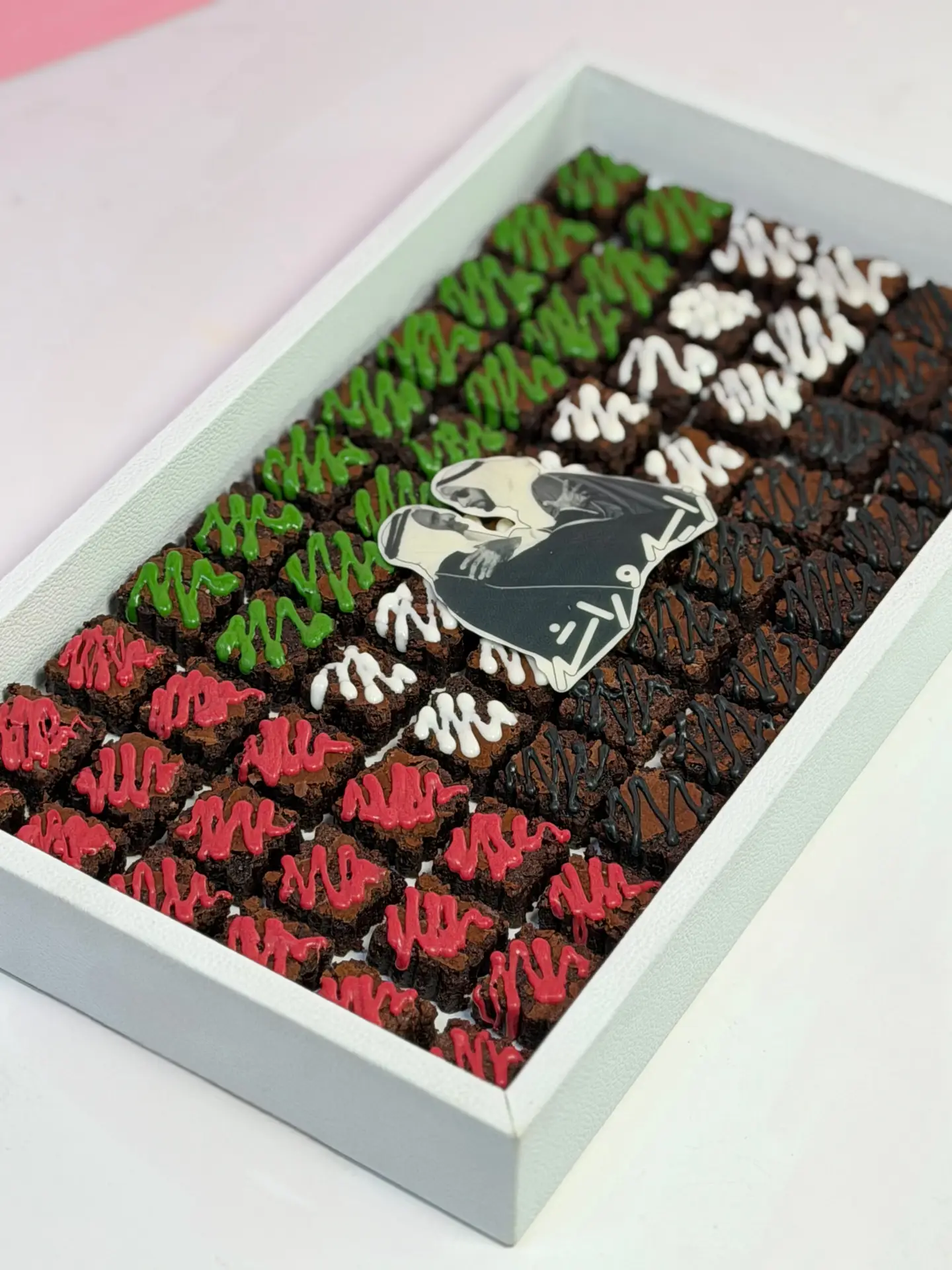 National day brownie leather tray