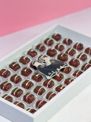 National day truffles ( leather tray )