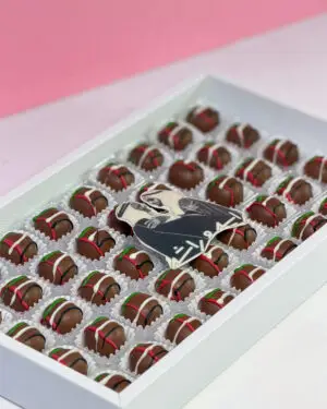 National day truffles ( leather tray )