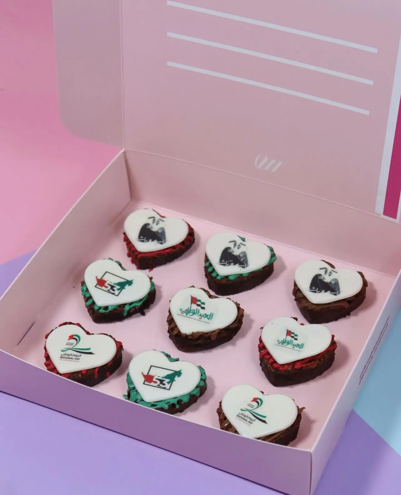 UAE Brownie Heart box