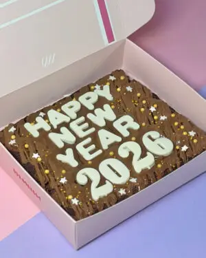 Happy new year brownie
