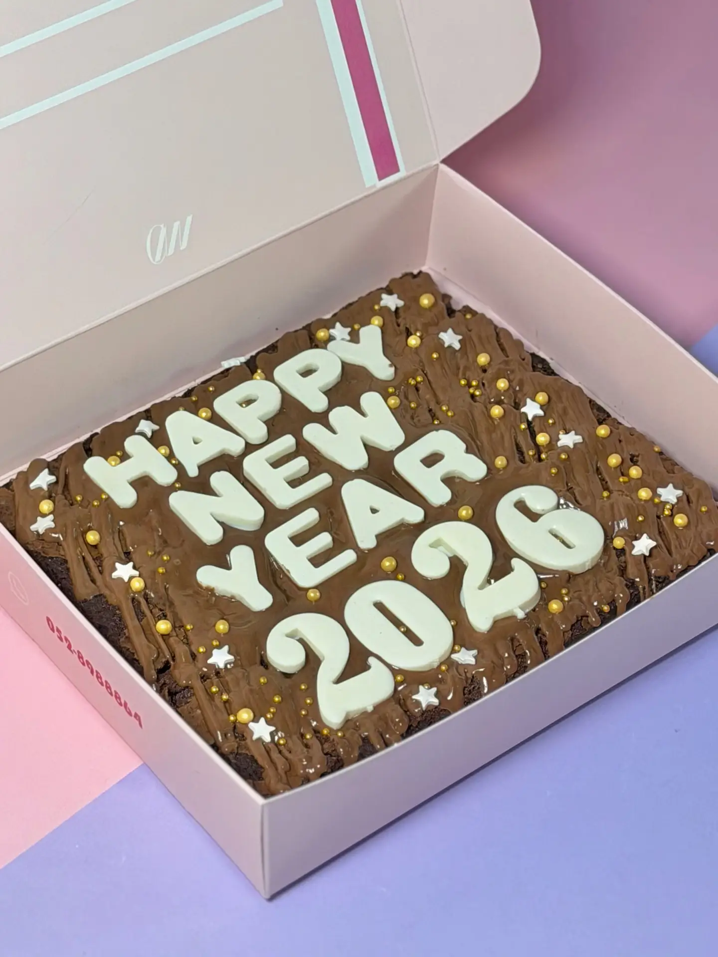 Happy new year brownie