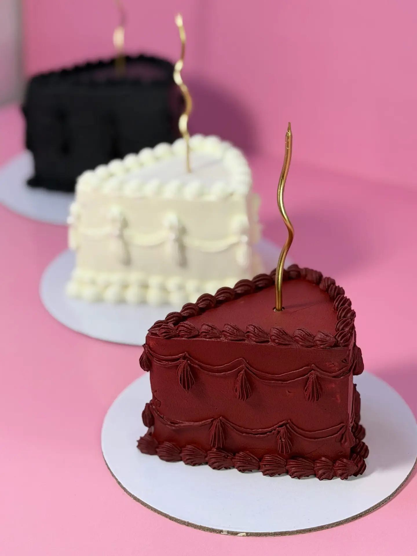 White vintage slice cake