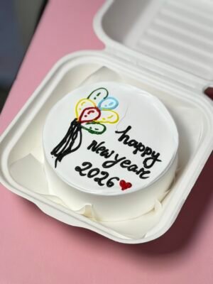 New year balloon bento cake