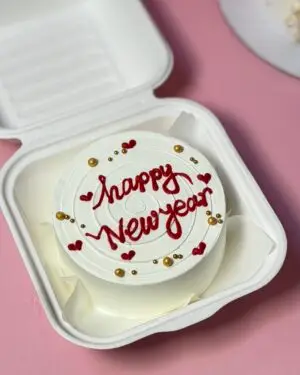 Happy new year bento cake