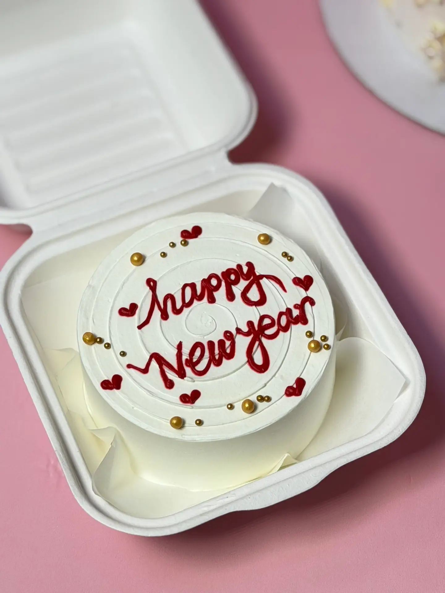 Happy new year bento cake