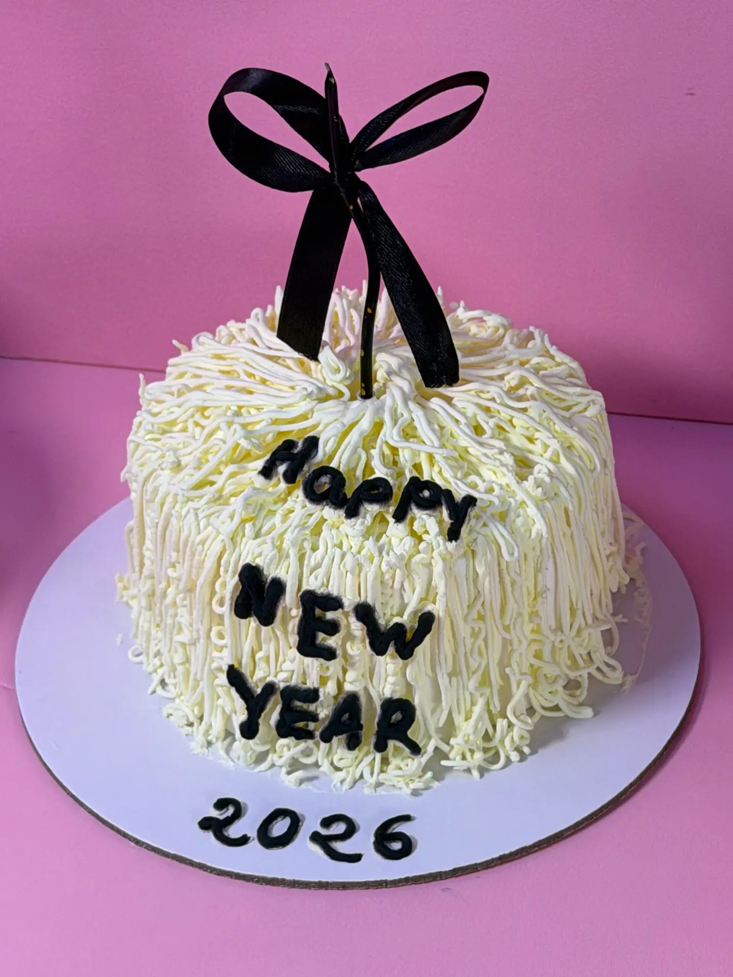 Happy New year white cake