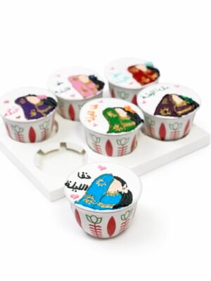 6 hag Al Lilah cakes in cups