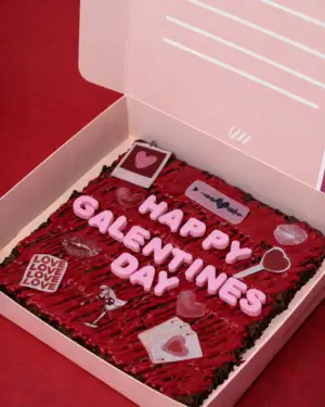 Galentines day brownie box