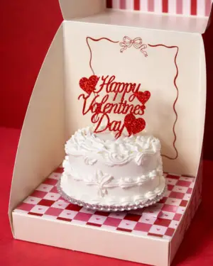 Valentines mini cake box (W)