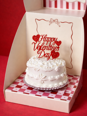 Valentines mini cake box (W)