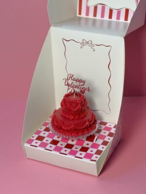 Valentines mini cake box ( R)