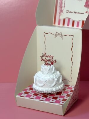 Valentines mini cake box (W3)