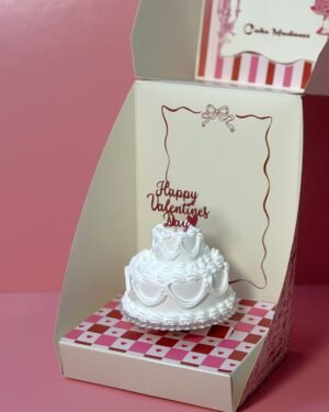 Valentines mini cake box (W3)