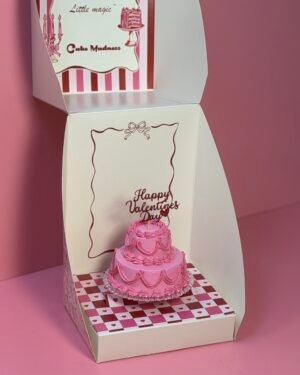 Valentines mini cake box (p)
