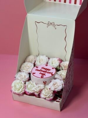 Light pink mug w/ flowers