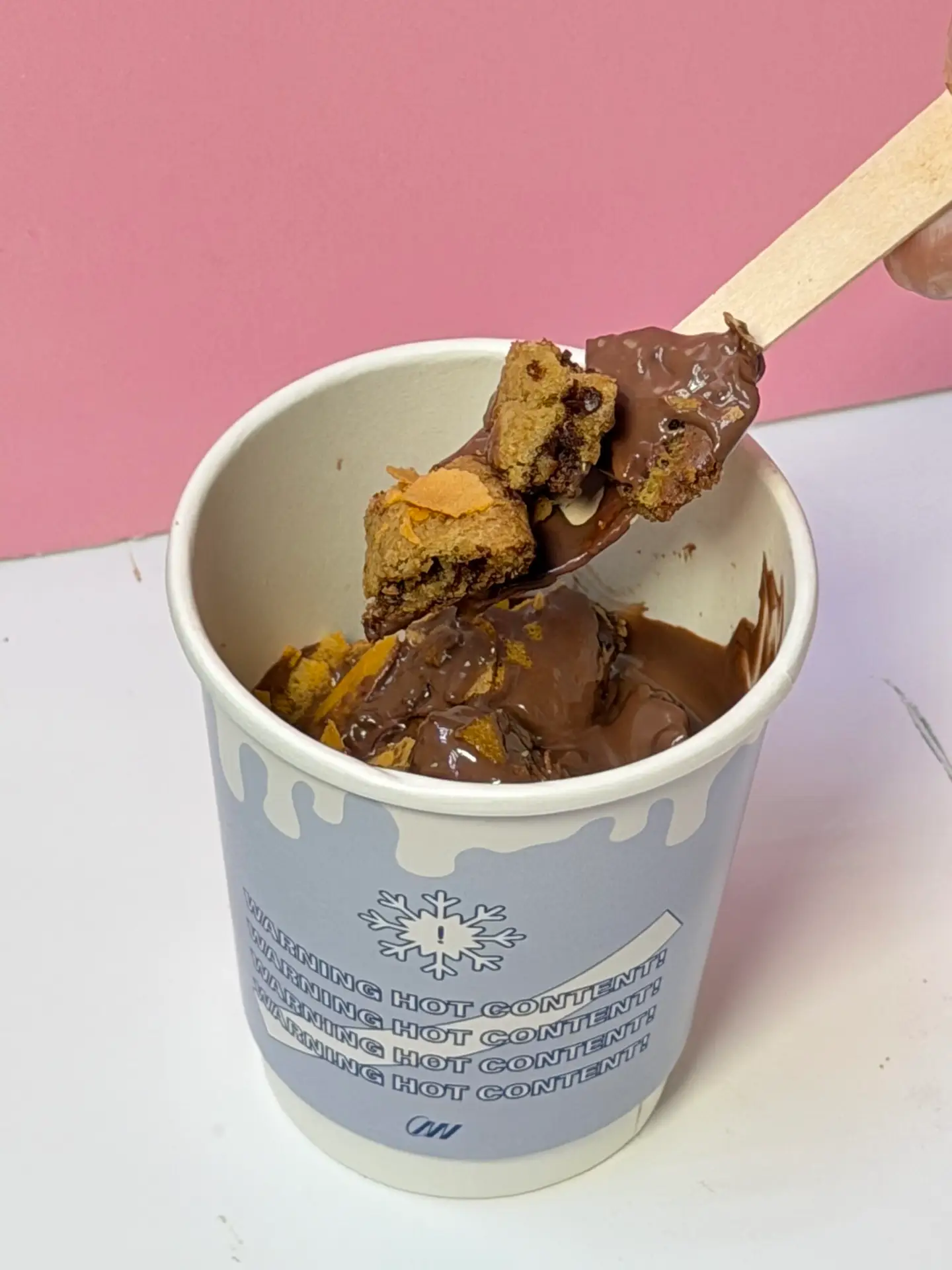 Molten cookie cup