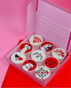Valentines brownie cups
