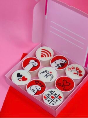 Valentines brownie cups