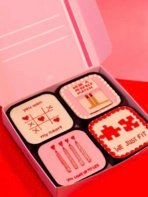 valentines 4 mini brownie