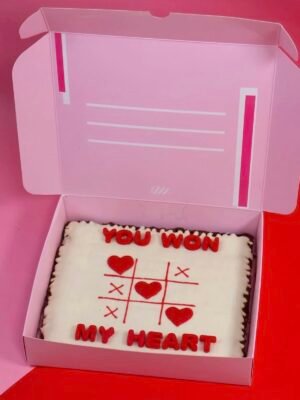 you won my heart brownie