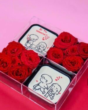 Valentines day Brownie/flower 3