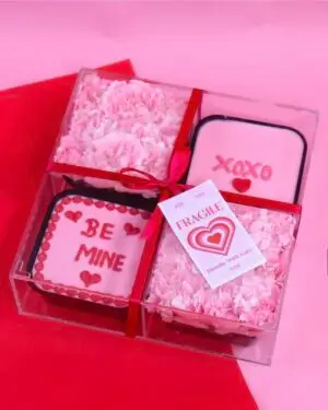 Valentines day Brownie /flower 1