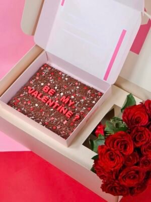 Valentines day Brownie/flower 4