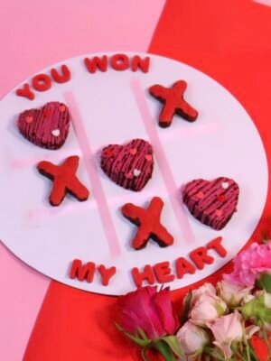 you won my heart brownie board