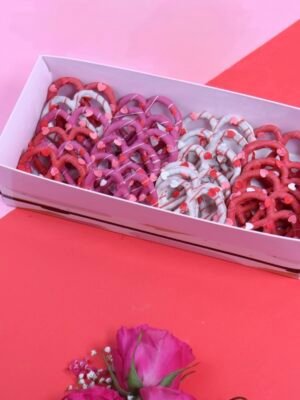 Valentines day choco pretzels