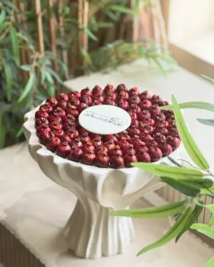 White elegant Eid tray 1