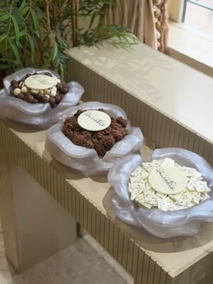 Set of 3 ceramic Eid trays