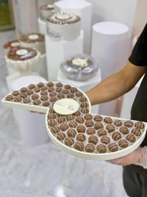 Eid white 2 sided truffles tray