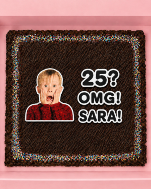 OMG ! ( Home alone brownie slab )